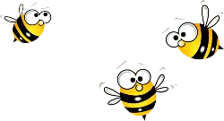 Cartoon Bee - flying - bee - High Resolution PNG