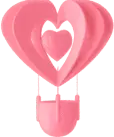 Heart Hot Air Balloon - gift - Free PNG