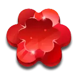 Red Flower - red - bright - High Resolution PNG