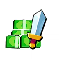 Coins and Sword - game props - PNG