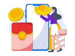 Gold in Phone - phone - Transparent Background PNG