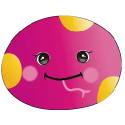 Pink Smiley Face - cartoon - PNG Images