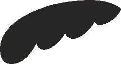 Black Abstract Shape - PNG