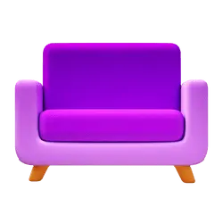 Purple Sofa Chair - home - No Watermark PNG