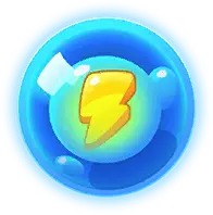 Lightning Bubble - game element - Transparent Background PNG