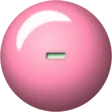 Pink Button - circle - PNG