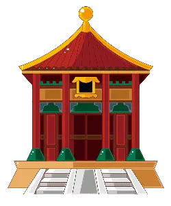 Pavilion - gold - PNG