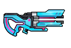 Futuristic Weapon - pink - High Resolution PNG