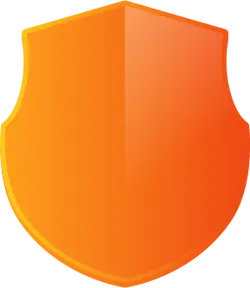 Orange Shield - icon - PNG Images