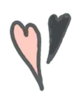 Heart - love - black - No Background PNG