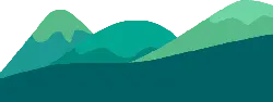 Abstract Mountainscape - green - High Resolution PNG