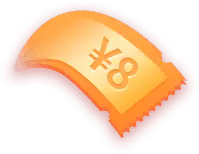 8 Yuan Coupon - offer - High Resolution PNG