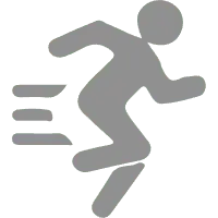 Running Man - icon - Transparent Background PNG