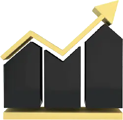 Ascending Arrow Bar Chart - Lossless PNG