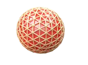 Geometric Sphere - grid - High Resolution PNG