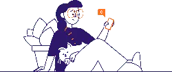 Woman with Glasses Using Phone - phone - No Watermark PNG