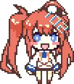 Red-Haired Girl - anime style - High Resolution PNG