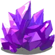 Purple Crystal Cluster - crystalline structure - Lossless PNG