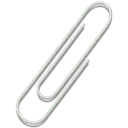 Paperclip - line - PNG Images