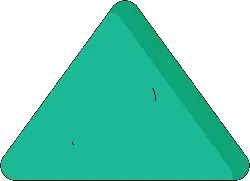 Green Triangle - Transparent Background PNG