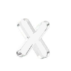 X Logo - modern - Transparent Background PNG