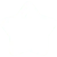 Star - white - decoration - High Resolution PNG
