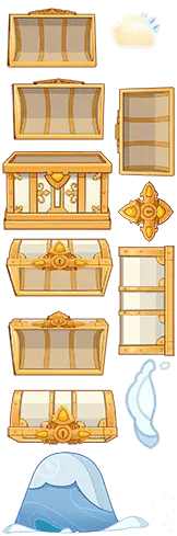 Treasure Chest - crown - key - High Resolution PNG