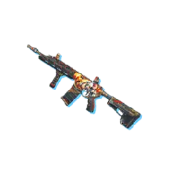 Futuristic Rifle - mechanical - metal - Transparent Background PNG