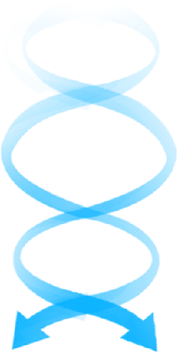 Blue Spiral Arrows - graphic - PNG Images