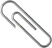 Paperclip - office - metal - No Background PNG