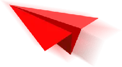Red Paper Airplane - technology - Transparent Layer PNG