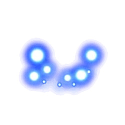 Blue Light Dots - light spots - PNG