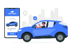 Car Rental Service - mobile application - Free PNG