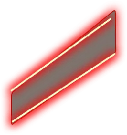 Red Neon Sign - warning - No Background PNG
