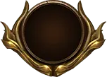 Golden Floral Wreath Emblem - gold - Free PNG