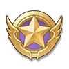 Purple Star Badge - pentagram - No Watermark PNG