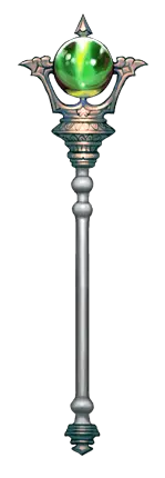 Green Gem Staff - staff - Lossless PNG