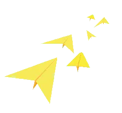 Paper Airplanes - black background - Lossless PNG