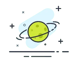 Yellow Planet - planet - Lossless PNG