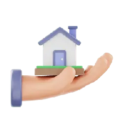 Hand Holding a Small House - cartoon - Free Download PNG