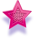 Pink Star - decorative pattern - PNG