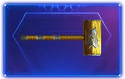 Golden Hammer - hammer - Transparent Background PNG
