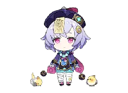 Purple Hair Girl - pink eyes - No Watermark PNG