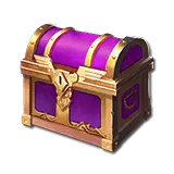 Treasure Chest - purple - gold - High Resolution PNG