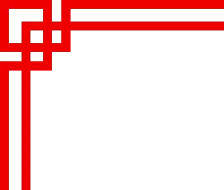 Red Geometric Pattern - minimalist style - High Resolution PNG