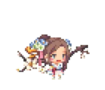 Pixel Girl - Transparent Background PNG