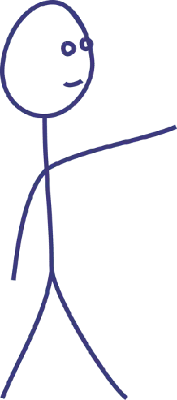 Stick Figure - person - Transparent Background PNG