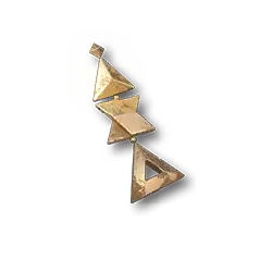 Gold Geometric Pendant - jewelry - Lossless PNG