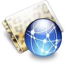 Folder and Globe - internet - No Background PNG