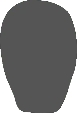 Gray Ellipse - minimalist style - No Background PNG